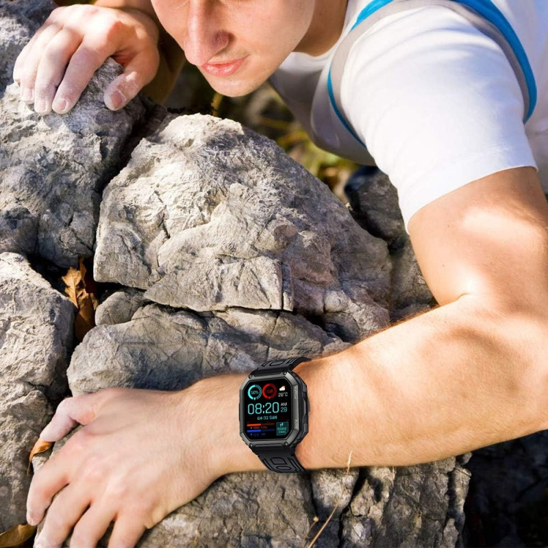 Armbånd til Garmin Fenix 7 / 7 Pro / 6 / 5 22 mm Silikone - Sort