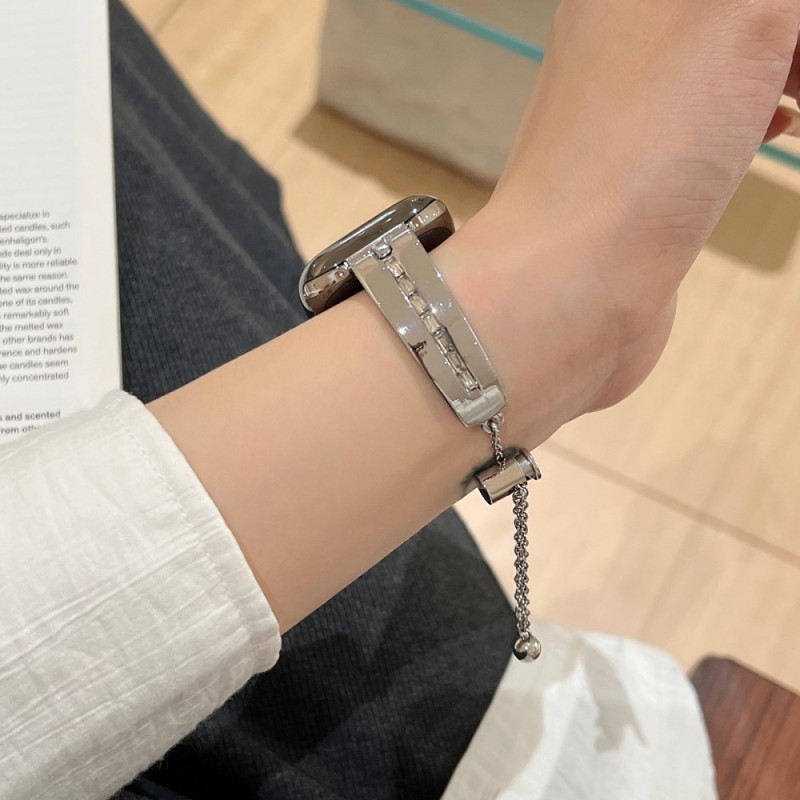 Armbånd til klokkeserie Ultra 2 49mm 9 8 7 45mm 6 5 4 SE etc - sølv