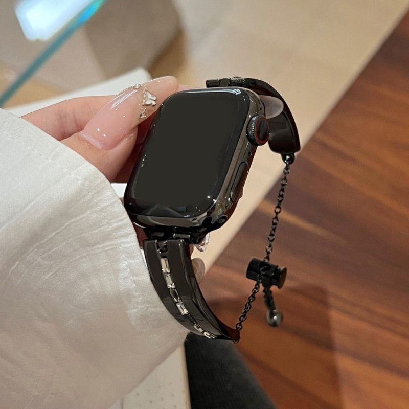 Rem til Watch Series 9 8 7 41mm 6 5 4 SE 40mm 3 2 1 38mm - Sort