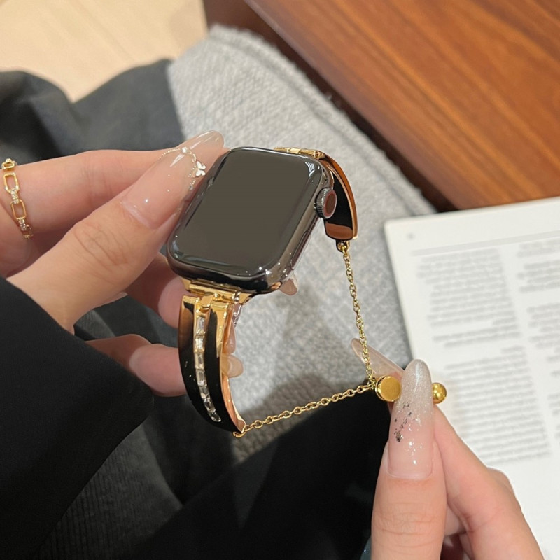 Strap For Watch Series 9 8 7 41mm 6 5 4 SE 40mm 3 2 1 38mm - Gold