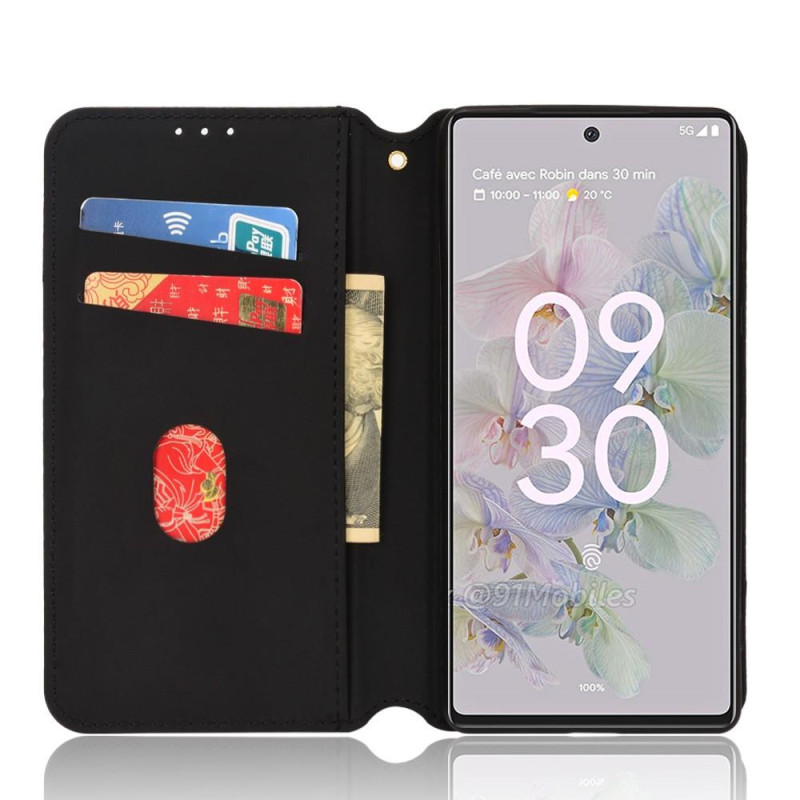 Rhombus lompakkokotelo Google Pixel 6a - Musta