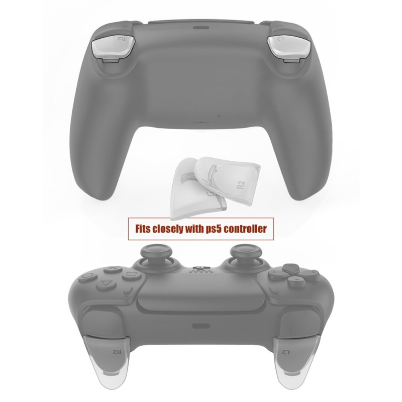1 pair for Sony Playstation 5 Game Controller Trigger Extenders