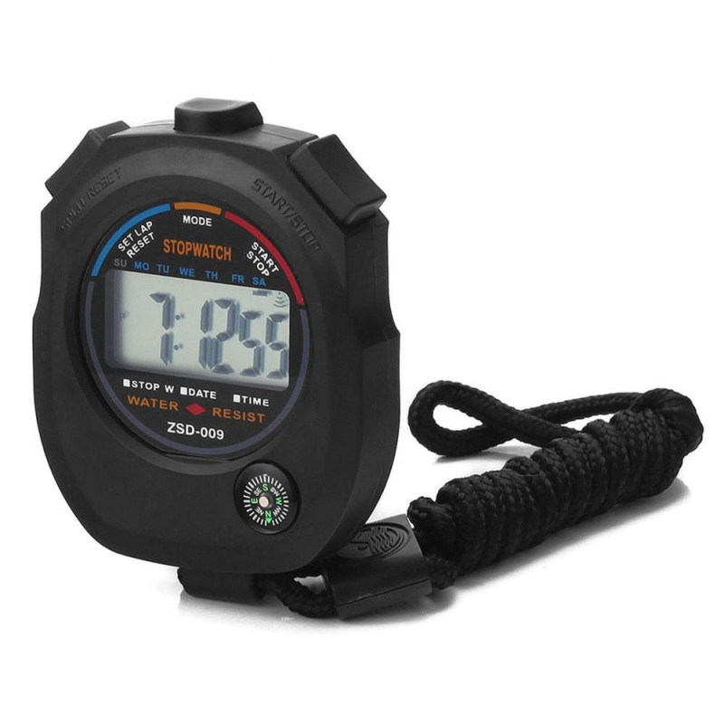 Sports Timer Digital Stopwatch Date Time Alarm