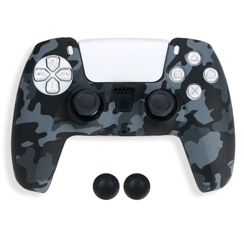 DATA FROG Sony Playstation 5 Peliohjain Liukumaton Silikonisuoja Peliohjaimen Suojakuori 2 Rocker Capsilla