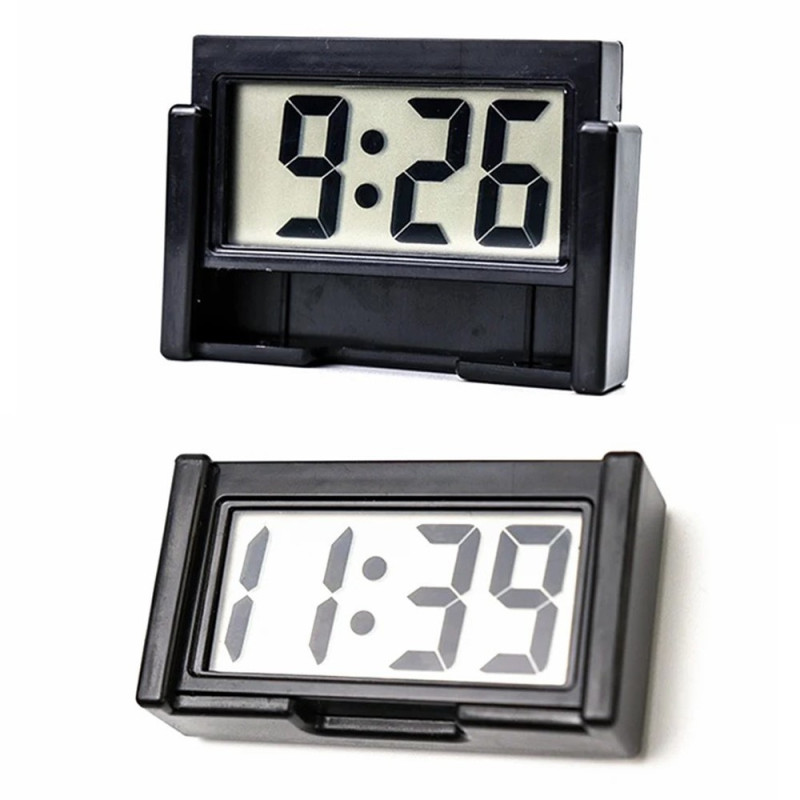 Mini Portable Simple Quiet Digital Clock Car Home Electronic - Rose