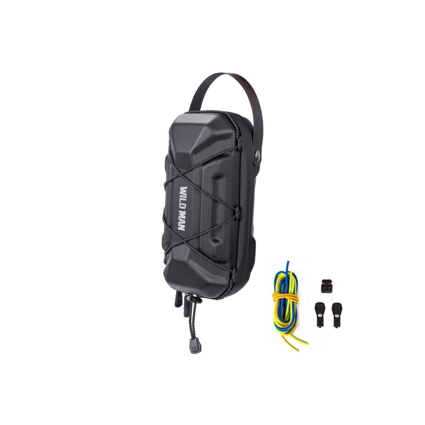 WILD MAN GD6X 2L Elektrisk Scooter Hængende Taske EVA Hard Shell Cykeltaske til Telefon, Reparation Værktøjer