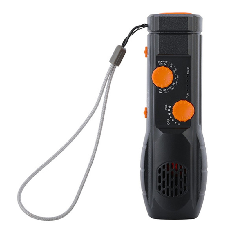 Hand Crank AM/FM Radio Flashlight 1200mAh Emergency PowerBank