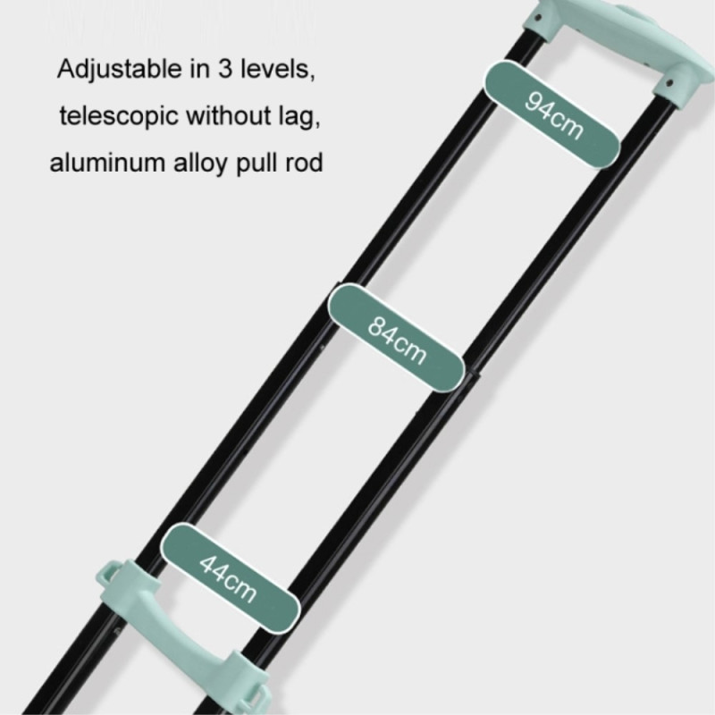 Folding Shopping Trolley 2 - Wheels Shopping Cart Grocery Trolley with Storage Bag - Black