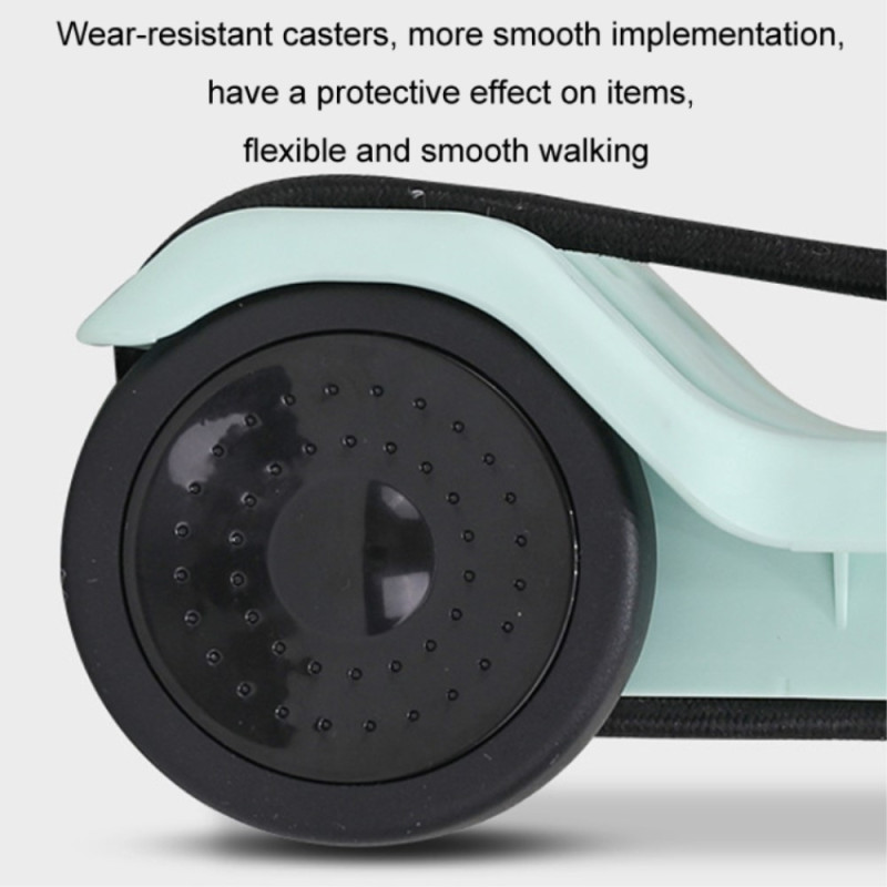 Taitettava Ostoskärry 2 - Pyörällä ja Säilytyslaukulla - Musta