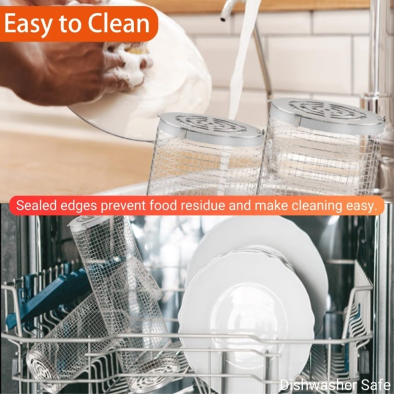 Grillkurv Trehåndtak Rullende grillnettbur Tilbehør Stor pakke