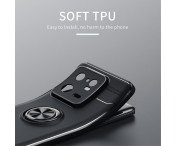 För Xiaomi 13 Pro TPU Fodral skal med Finger Ring - Svart