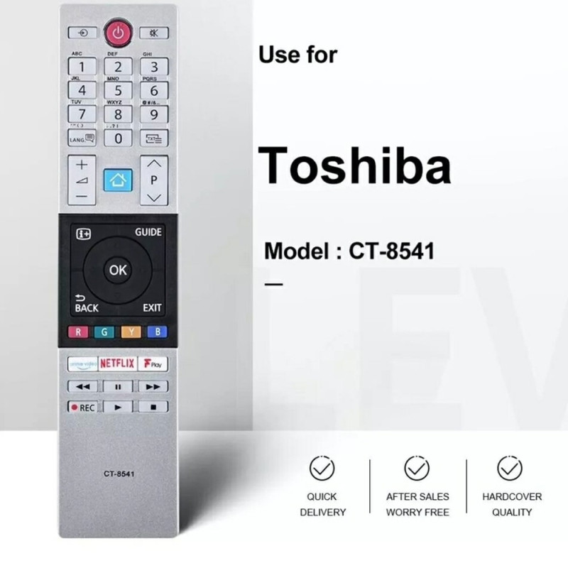 TV fjernbetjening Erstatning for CT - 8541 Til TOSHIBA Smart TV