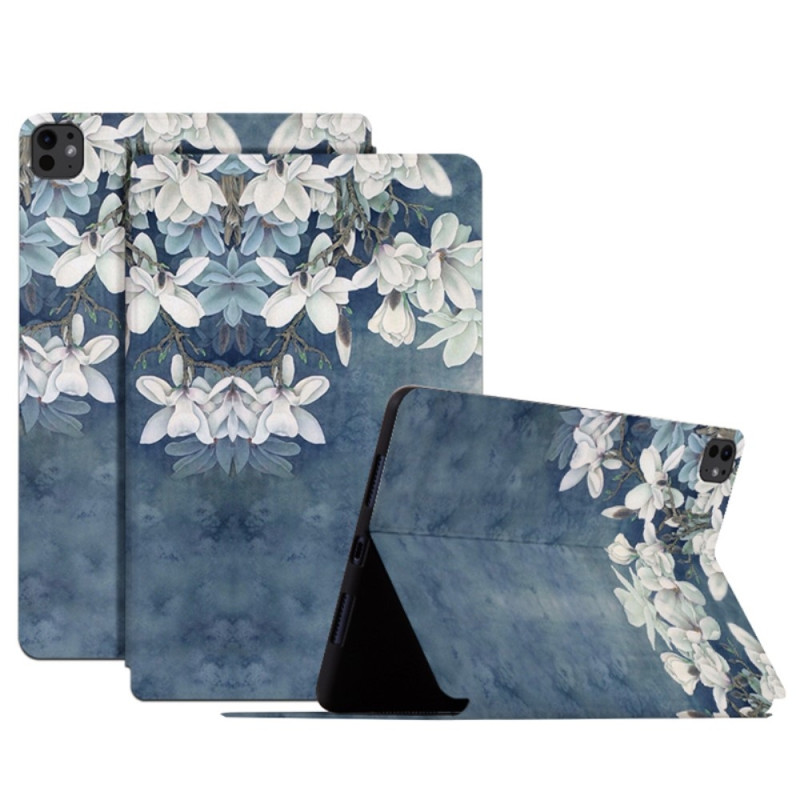 Til iPad Pro 11 (2024) Cover Flip Stativ Smart Tablet Cover - Flowers