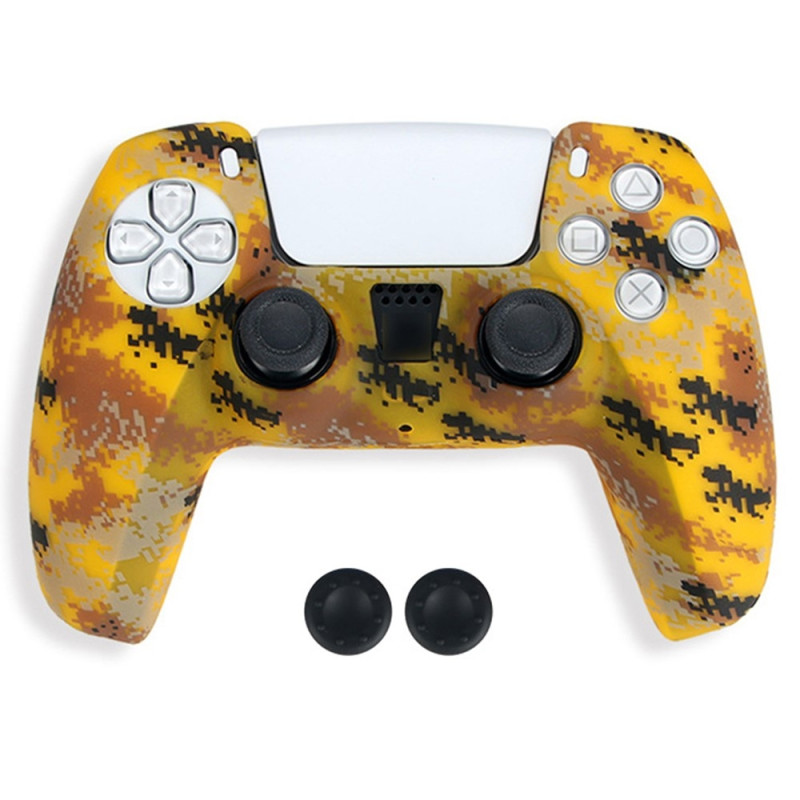 DATA FROG Sony Playstation 5 Peliohjain Liukumaton Silikonisuoja Peliohjaimen Suojakuori 2 Rocker Capsilla