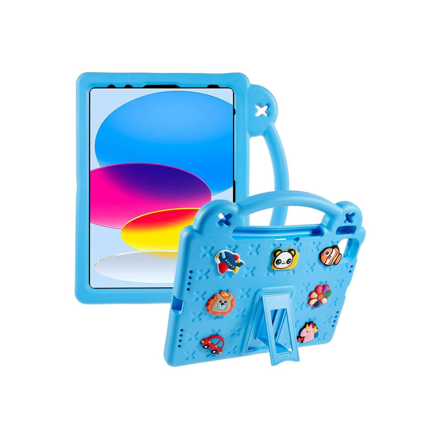 Apple iPad 10.9 2022 Gen 10 EVA Foam Stativdeksel - Lyseblå