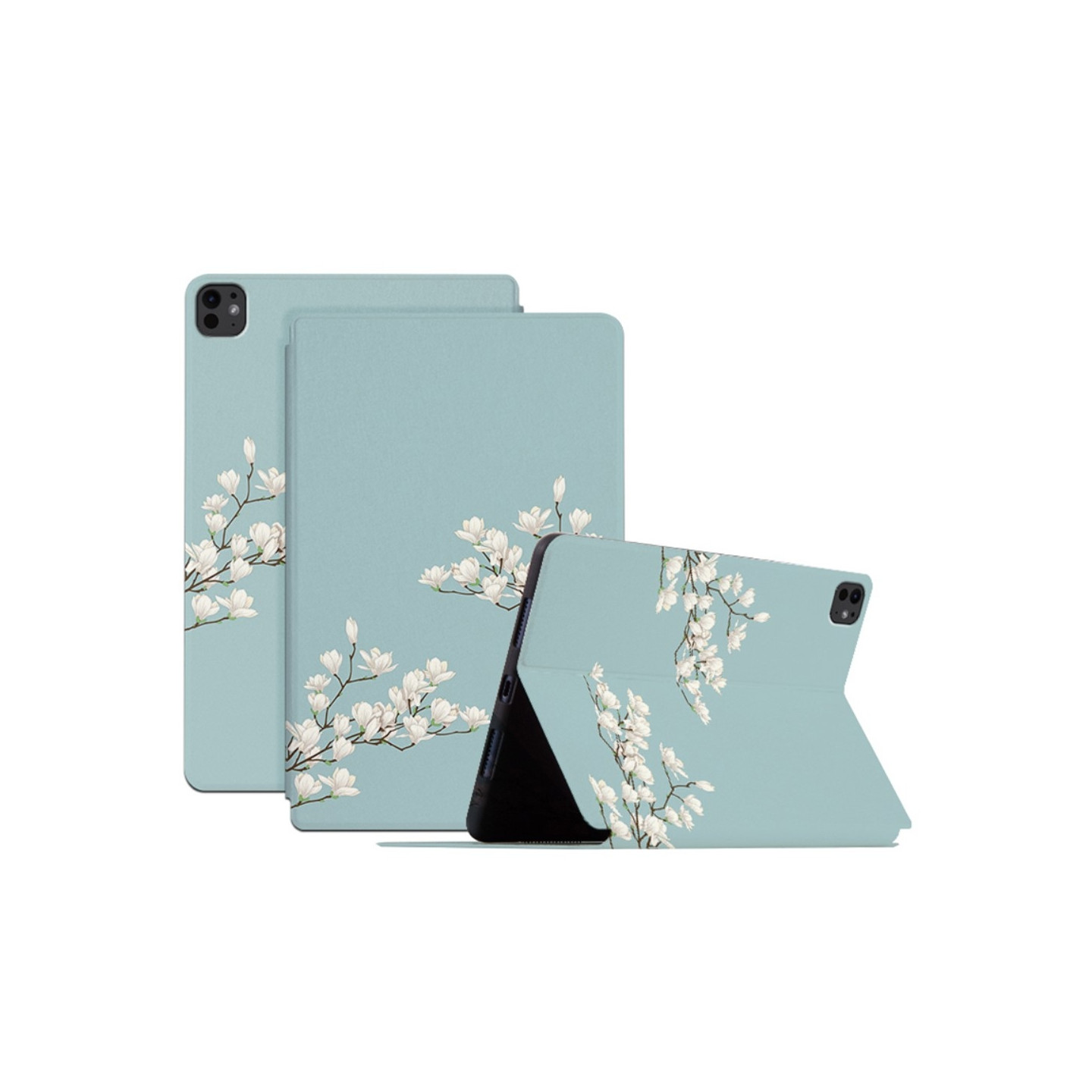 Til iPad Pro 11 (2024) Cover Flip Stativ Smart Tablet Cover - Gardenias
