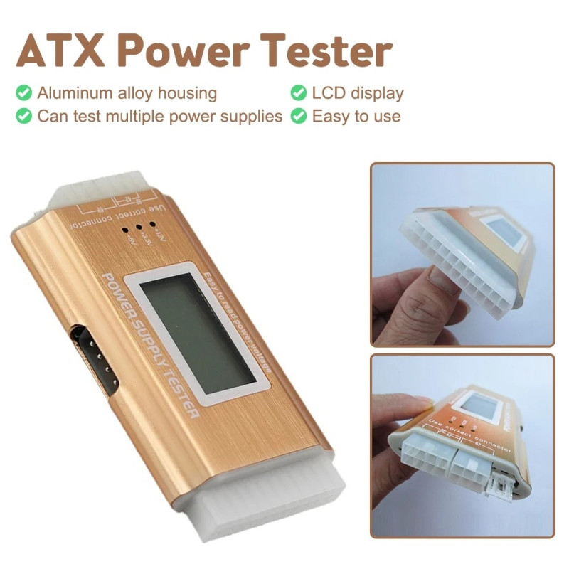 LCD Display ATX Power Tester Desktop Computer Power Testing Tool