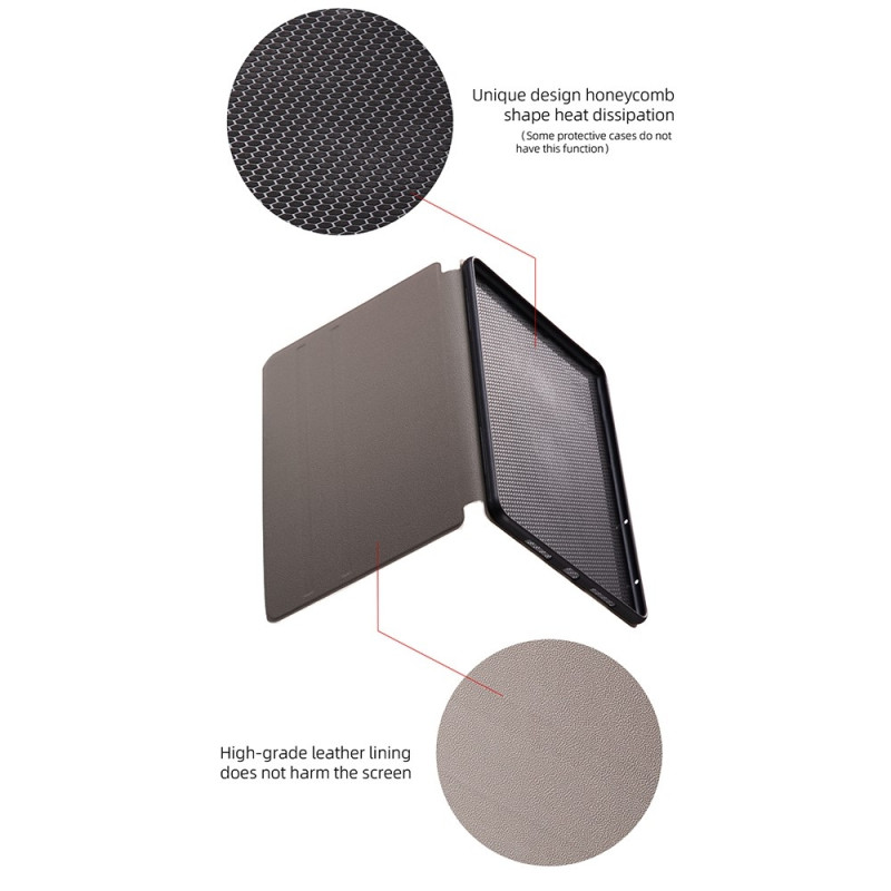 Til iPad Pro 11 (2024) Deksel Flip Stand Smart Nettbrettveske - Lilla Magnolia