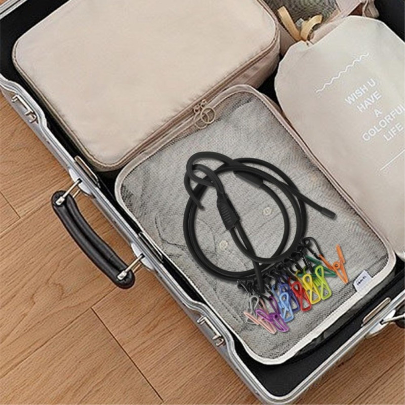 Punch - free clothesline Camping Drying elastic clothesline