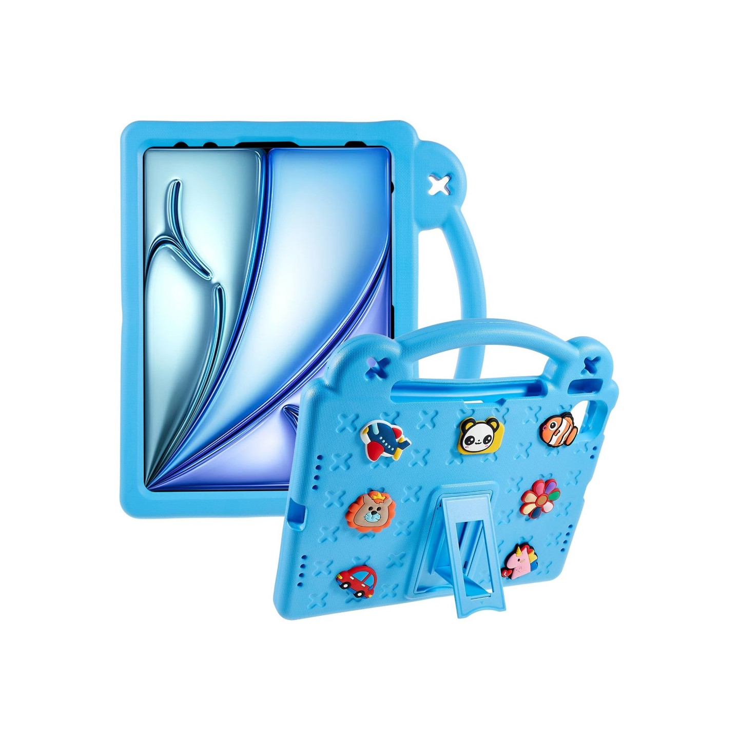 For iPad Air 11 (2024) Shockproof EVA Foam Stand Shell