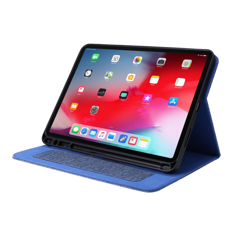 For iPad Air 13 (2024) Tablet Case Cover Cloth Texture - Blue