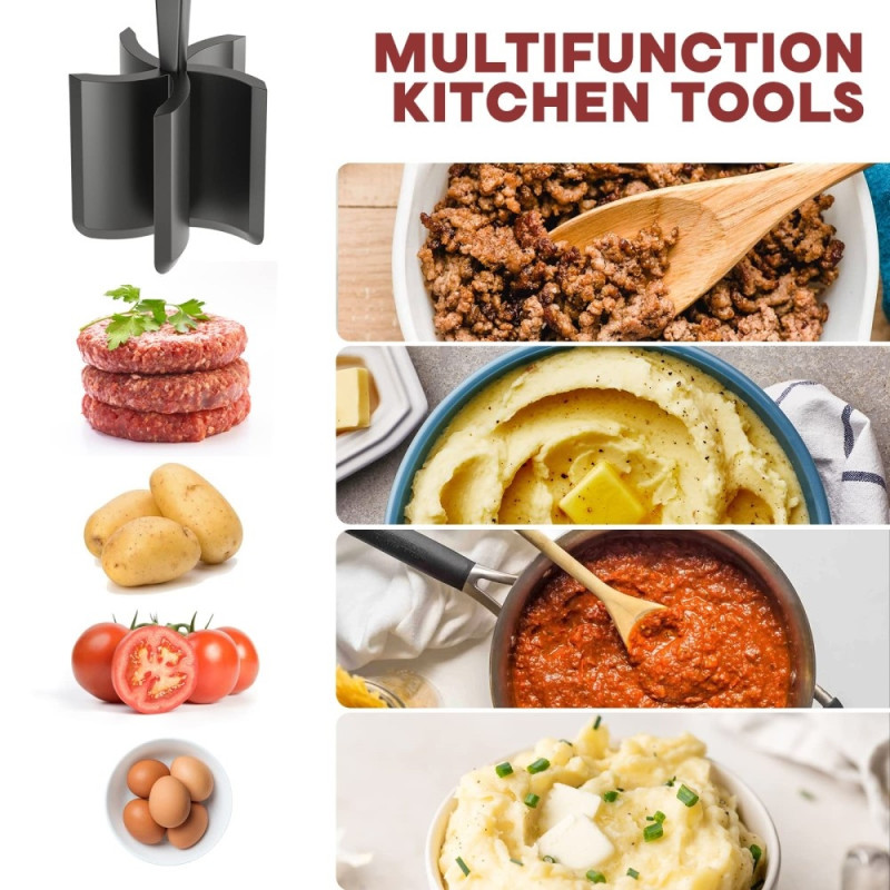 Hamburger Meat Mincer Potato Masher Grinder Beef Smasher