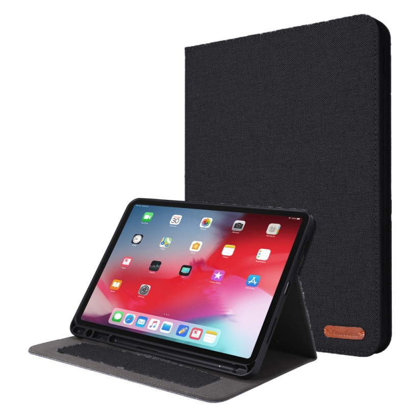 For iPad Air 13 (2024) Tablet Case Cover Cloth Texture - Black