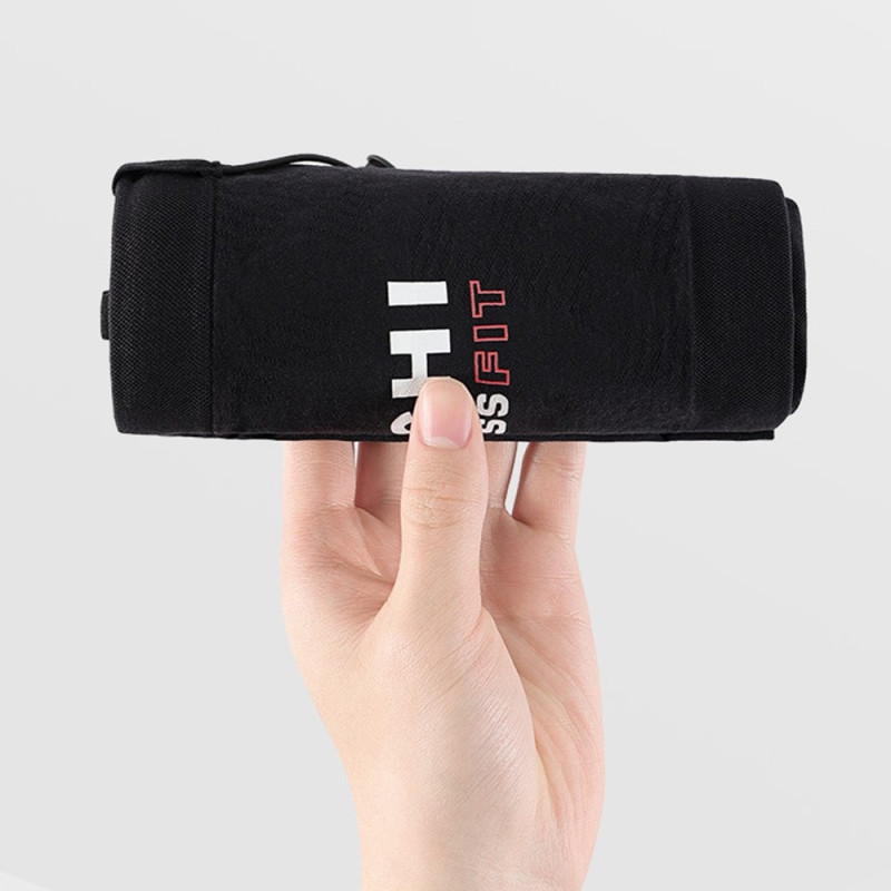 REXCHI Running Waist Bag Phone Water Bottle Storage Fanny Pack - Black M