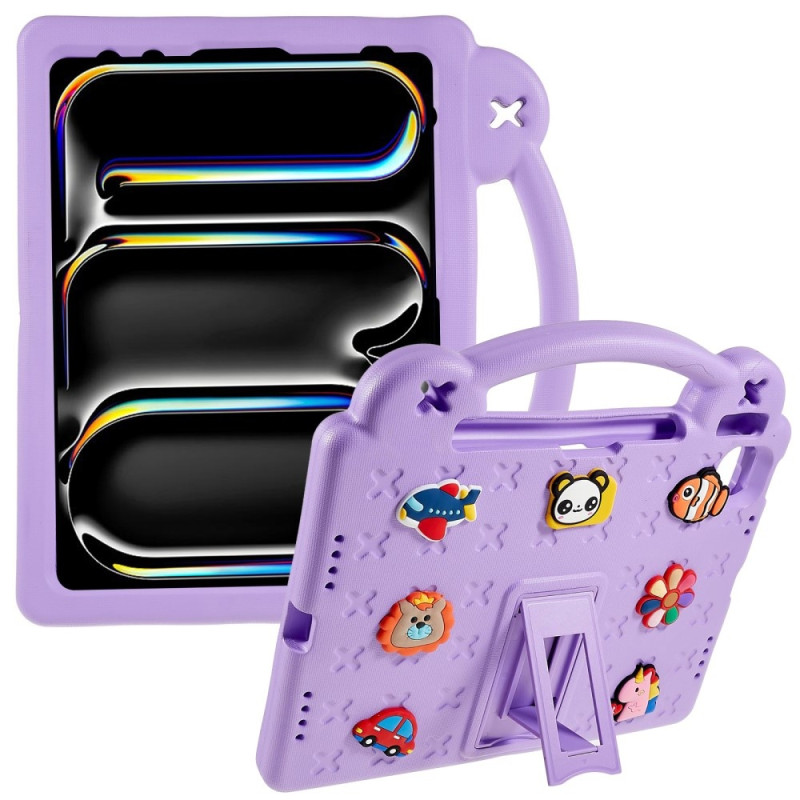 Til iPad Pro 11 (2024) EVA Foam Stativdeksel - Lilla