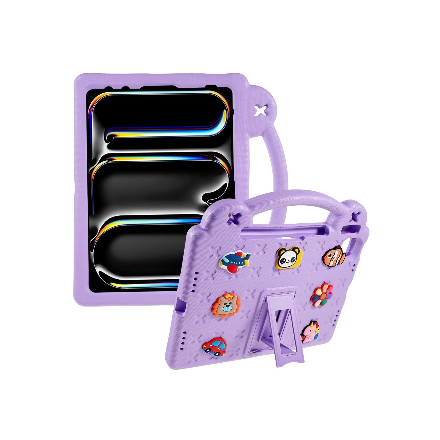 Til iPad Pro 11 (2024) EVA Foam Stativdeksel - Lilla