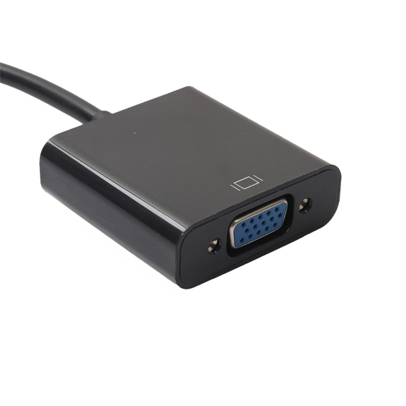 DisplayPort DP Han til VGA Hun Videokonverterkabel Adapter PC Bærbar TV
