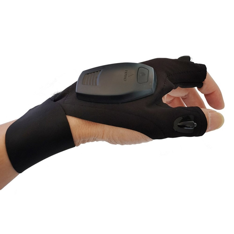 LED - taskulamppu Glove Ladattava sormeton käsine 1kpl