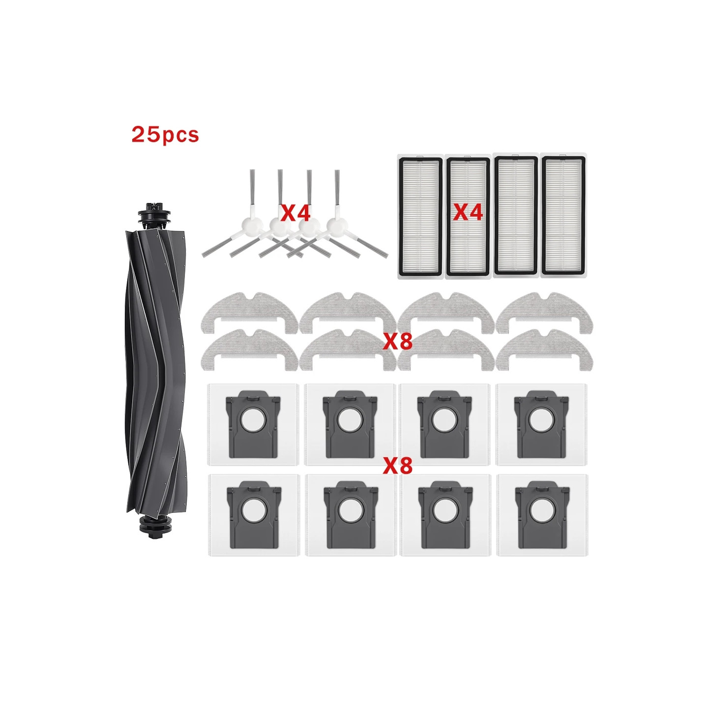 Vedlikeholdssett/tilbehør til Dreame D10 Plus Gen 2 RLD32GD robotstøvsuger