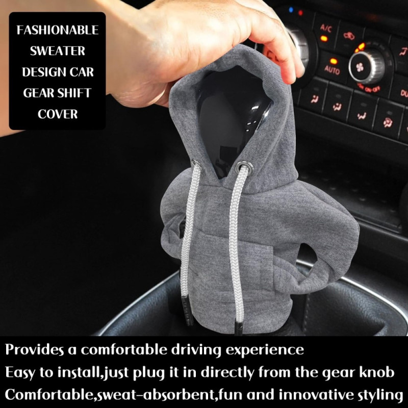 Car Hoodie Protection Design Decoration Gear Shifter - Grey