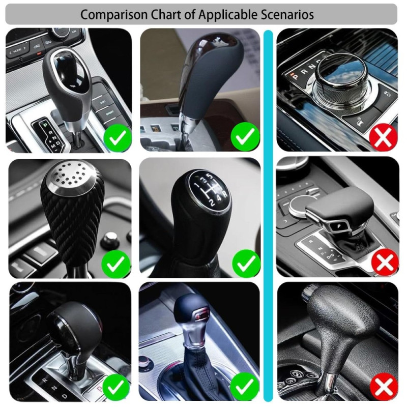 Car Hoodie Protection Design Decoration Gear Shifter - Black