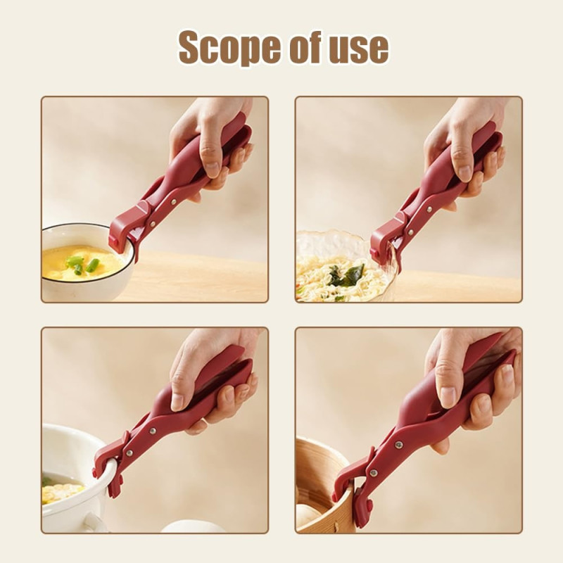 Kitchen Multi - function Anti - scalding holder bowl pots plates