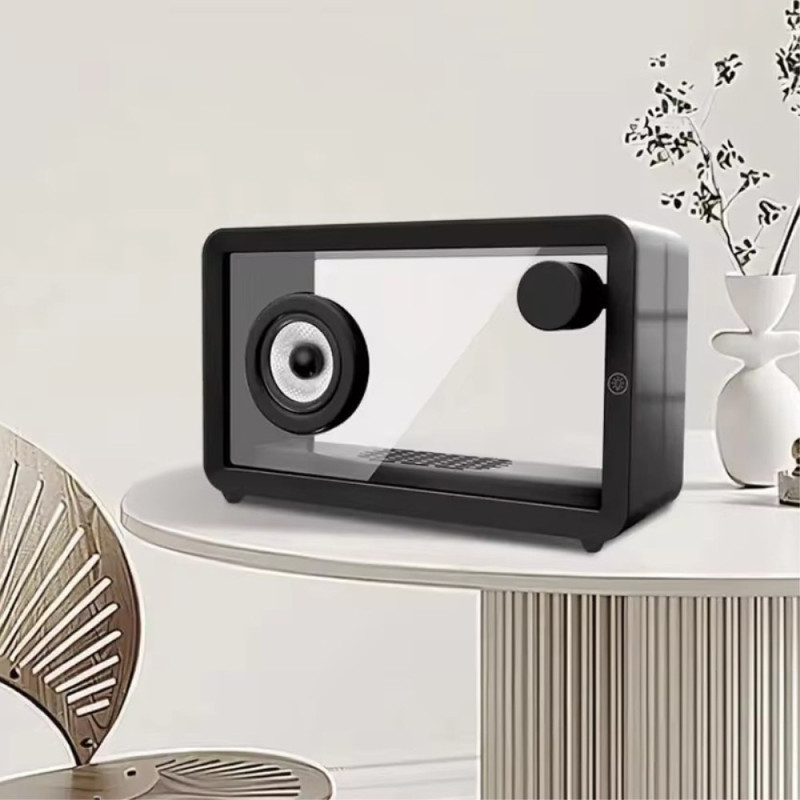 M8 Läpinäkyvä Bluetooth - kaiutin RGB - valolla HiFi - ääni Bass Subwoofer