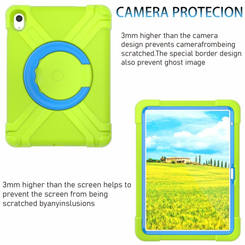 For iPad 10.9 (2022) 360 - Degree Rotation Kickstand Tablet Cover Anti - drop Protection