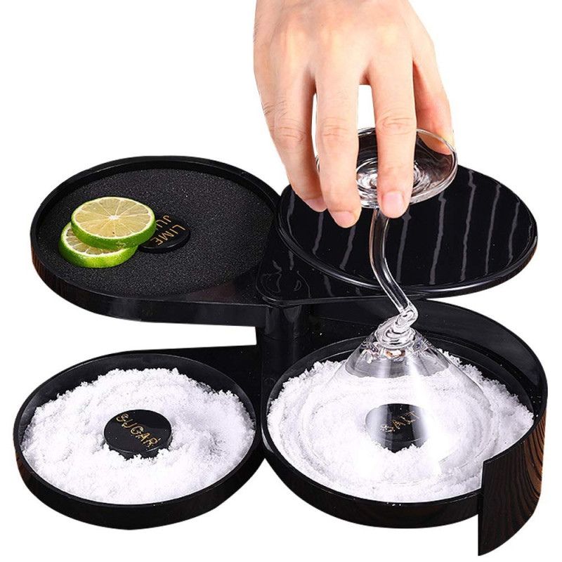 3 Layer Bar Juice Cocktail Sukker Salt Rimmer Værktøj Bartender