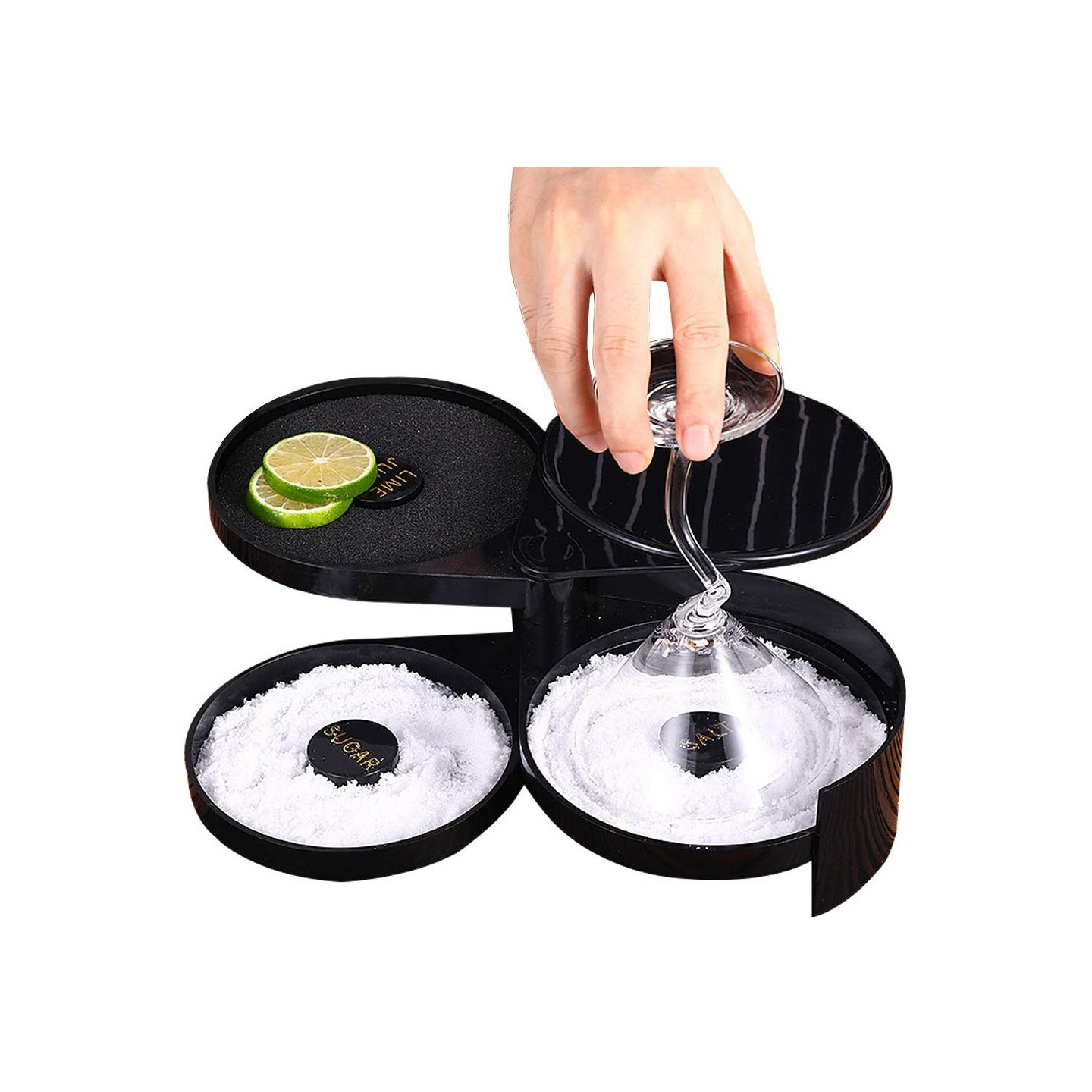 3 Layer Bar Juice Cocktail Sugar Salt Rimmer Tool Bartender