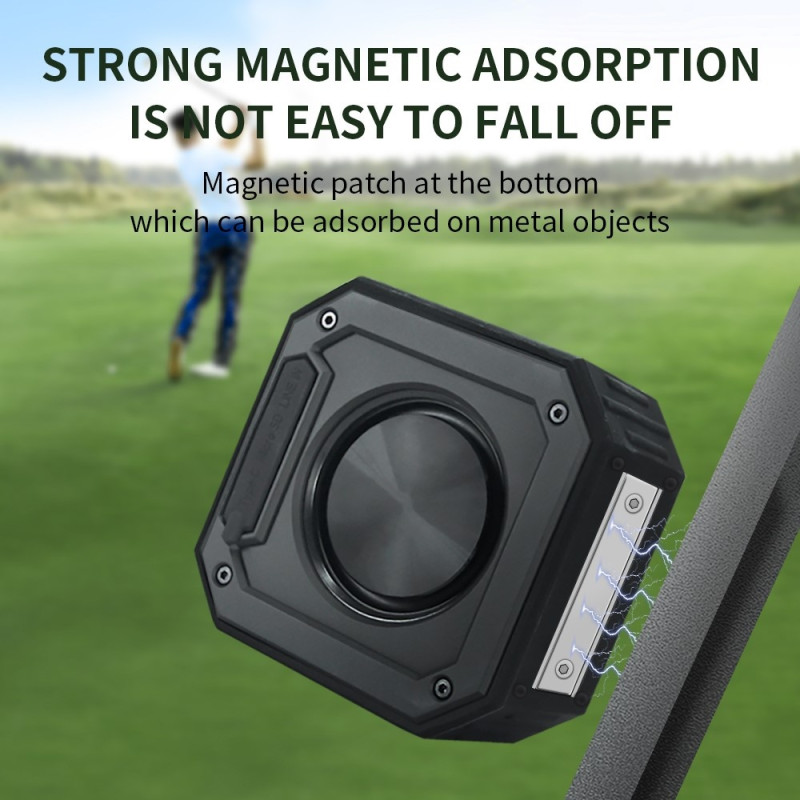 Magnetisk Bluetooth - højttaler Golfvogn Vandtæt subwoofer mikrofon