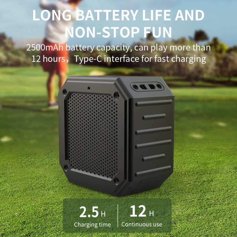 Magnetisk Bluetooth - høyttaler Golfvogn Vanntett Subwoofermikrofon