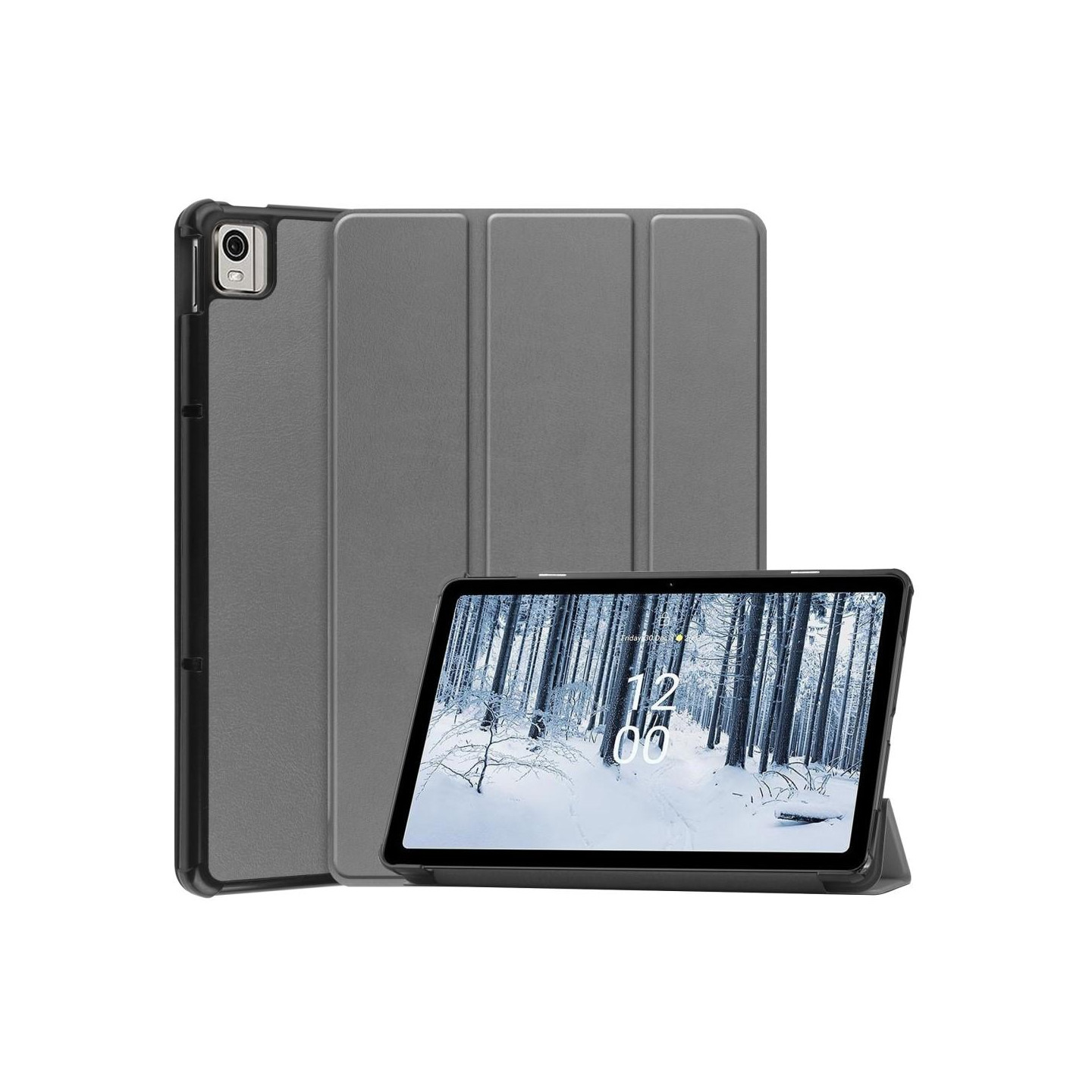 Nokia T21 Tri - fold Stand Wake/Sleep Cover Tablet - etui - Grå