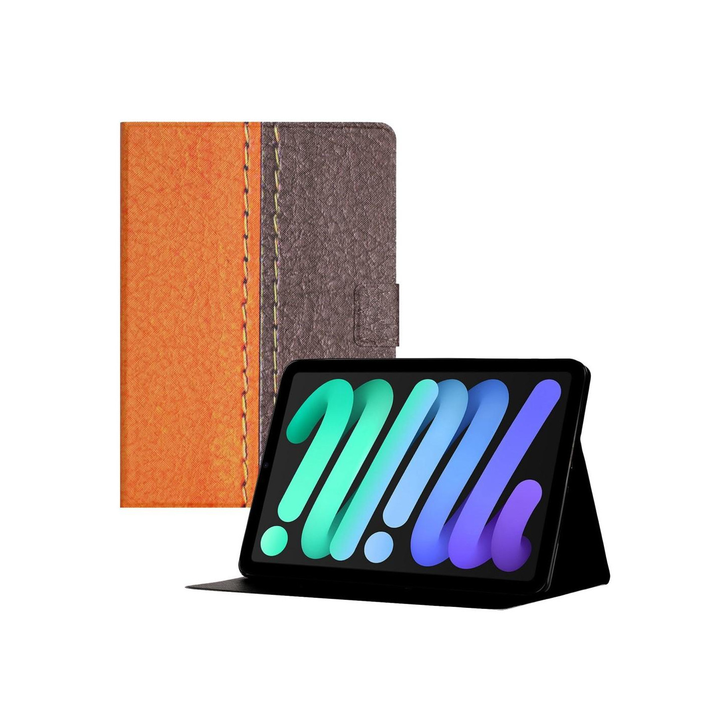 For iPad 10.9 (2022) Gen 10 Tablet Kansi Stand Suojakuori - Orange