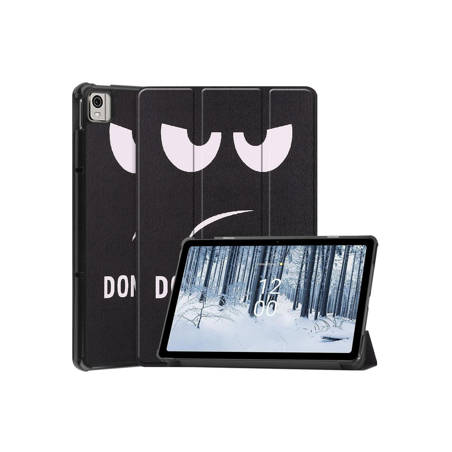Nokia T21 Trifold Stand Sleep Wake - tabletin suojakotelo - Don't Touch Me