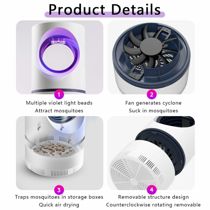 UV Attraction Light Mosquito Killer USB Electric Bug Zapper