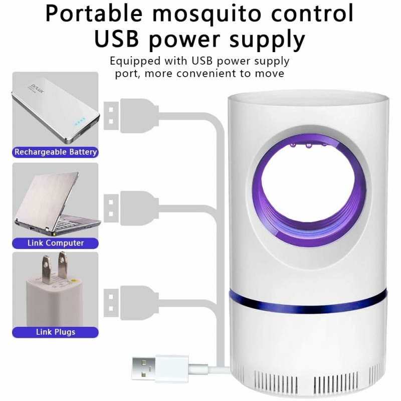 UV Attraction Light Mosquito Killer USB Electric Bug Zapper