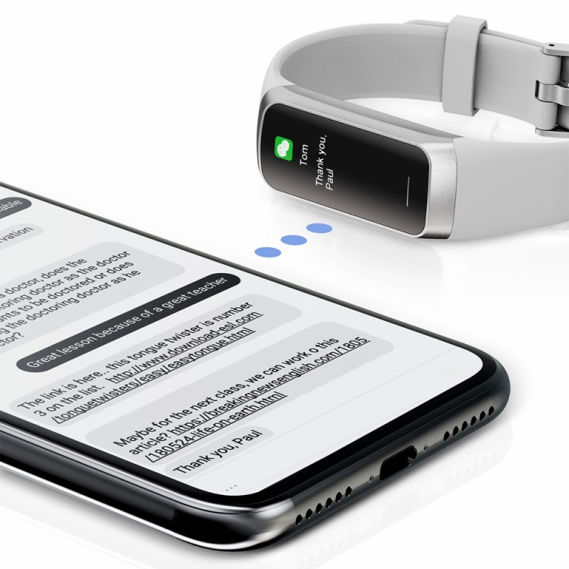 C60 1,1 tommer Vandtæt Smartwatch Hjertefrekvens Blodilt Monitor Kropstemperatur Detektor Fitness Tracker Sports Smart Armbånd -