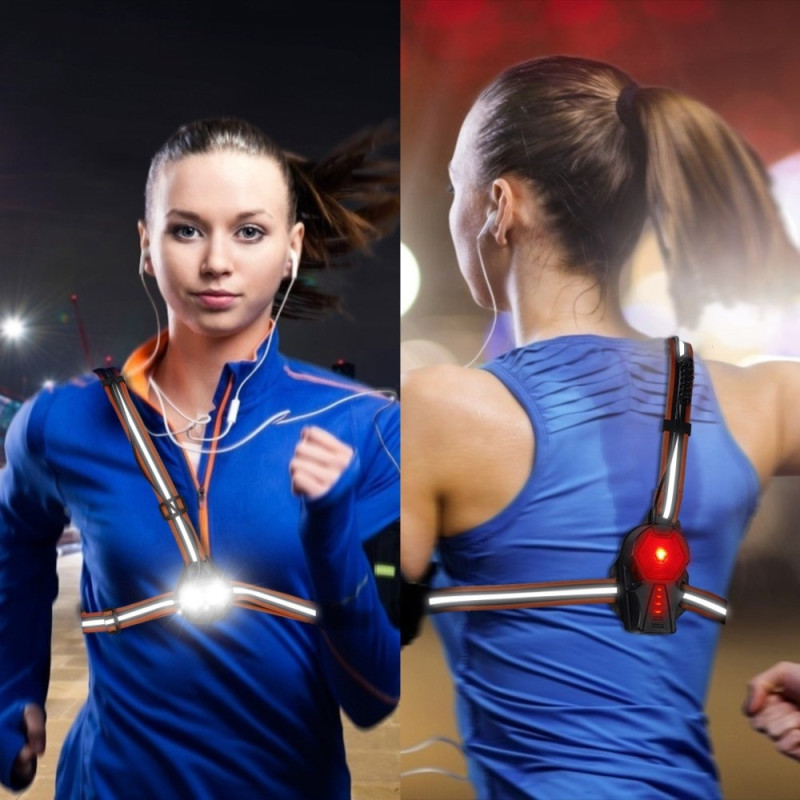 Outdoor Sports LED Light Waterproof Night Running Cycling Warning