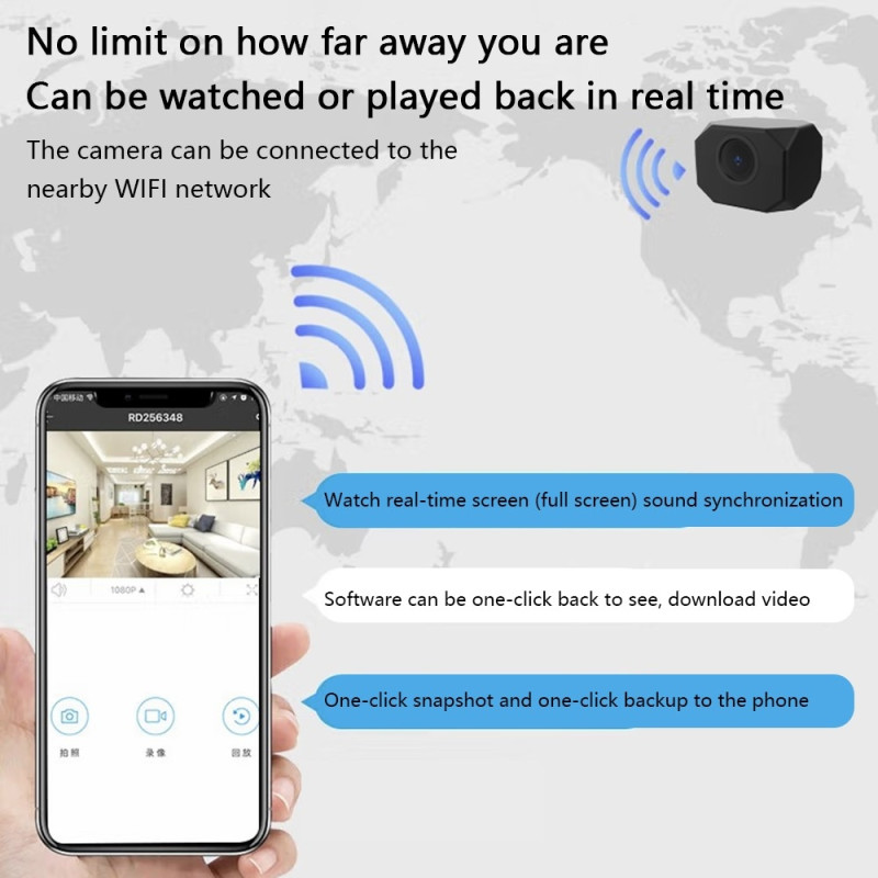 Home Security Surveillance Real - time Mini WiFi Camera